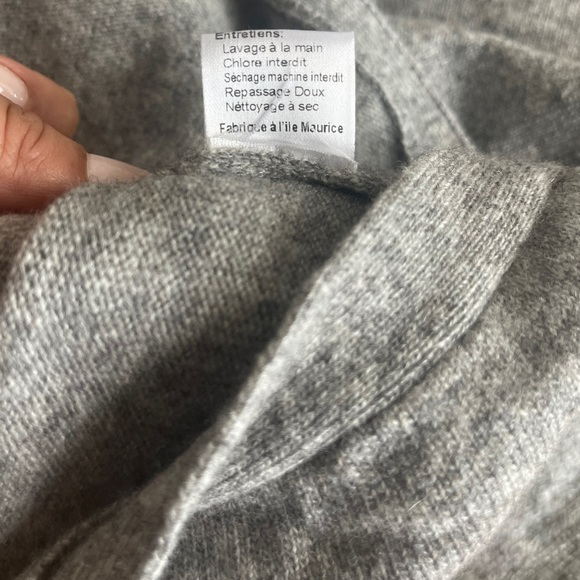 IRO dress sweater wool / modal short dress gray size M VGC - Picture 10 of 14